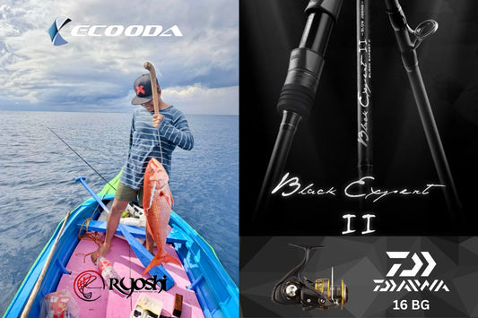 Landing 3 ruby snappers on his newly acquired Ecooda Black Expert 2 coupled with Daiwa 16 BG reel, angler Habier Alpa is very happy and satisfied. Congrats Abing!!!! - Ryoshi Pro Outfitters