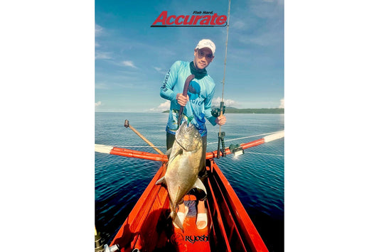 A huge GT was among the many big fishes caught by angler Miggy Solitaria using his Accurate Valiant 600NN on his recent jigging expedition - Ryoshi Pro Outfitters