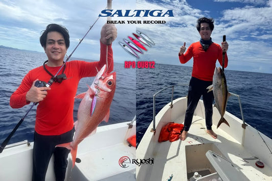 Team Ryoshi Angler Alvin Soriano gamit ang Jig na RPO OU812 at Saltiga 15HL-SJ sa pag land nang Amberjack at Ruby Snapper sa kanyang last na jigging session - Ryoshi Pro Outfitters