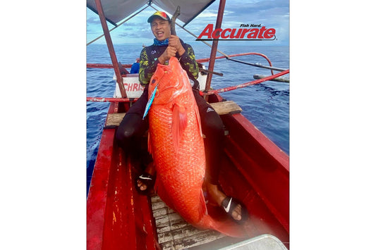 Angler Kibho-ivan Ramos Quibuyen landed a massive 31.5kg ruby snapper from the depths of 180m on his last jigging session. - Ryoshi Pro Outfitters