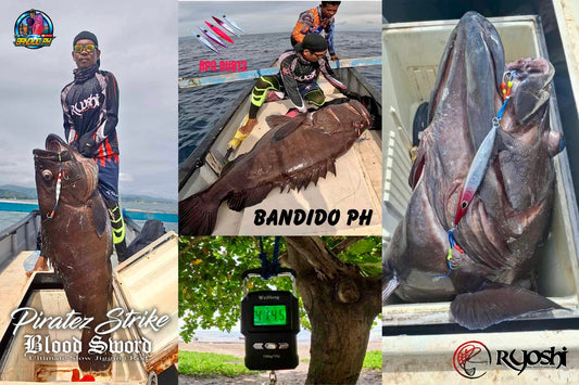Bandido PH used RPO OU812 Jigs and proved its effectiveness by bringing in a huge giant grouper weighing 44.5kg - Ryoshi Pro Outfitters