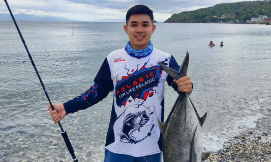 Angler Josh Macnel Sulit again landing a nice sized GT using his Daiwa BG MQ - Ryoshi Pro Outfitters