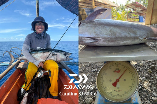 Angler Ivan Jae Sagayap with his 14kg DTT caught using his Daiwa Catalina SJ 60B-6 rod, nice cat and congrats sir Ivan - Ryoshi Pro Outfitters