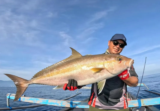 Kolega ph landing a huge AJ using Daiwa Catalina Sj 60B-6 and Saltiga 15h-SJ - Ryoshi Pro Outfitters