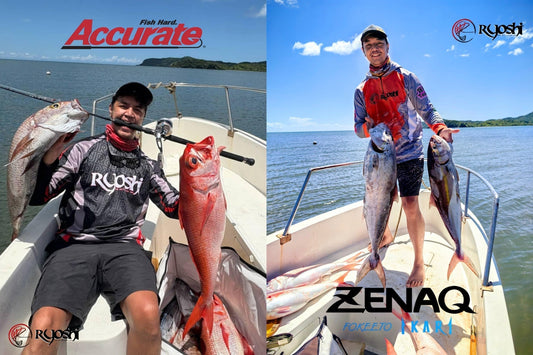 Team Ryoshi Angler Doctor Micahel Lawrence Panlilio an avid fan of Zenaq Ikari Rod and Accurate Valiant reel recently put his gears to the test and was very happy with the results. - Ryoshi Pro Outfitters