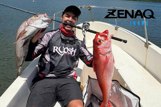 Angler Doctor Michael Lawrence Panlilio using his heavy gears to land multiple big fishes during his recent jigging session in cagayan, - Ryoshi Pro Outfitters