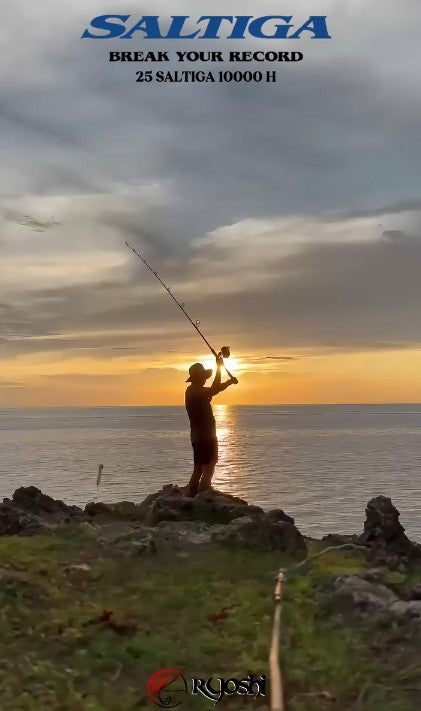 Angler Von Ponti casting his new 25 Saltiga 10000 H for the first time. - Ryoshi Pro Outfitters
