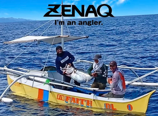 Team Ryoshi Zenaq Ambassador Tejz Ligan with his champion Fish a monster 34kg Dogtooth tuna during the 3rd Sipalay Game Fishing Tournament. - Ryoshi Pro Outfitters