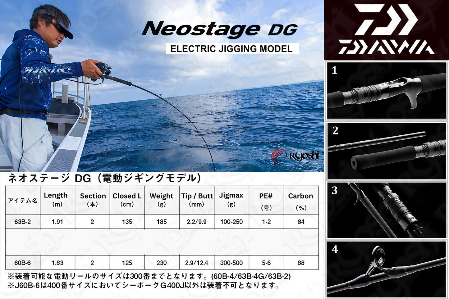Daiwa Neostage Electric Jigging Rod