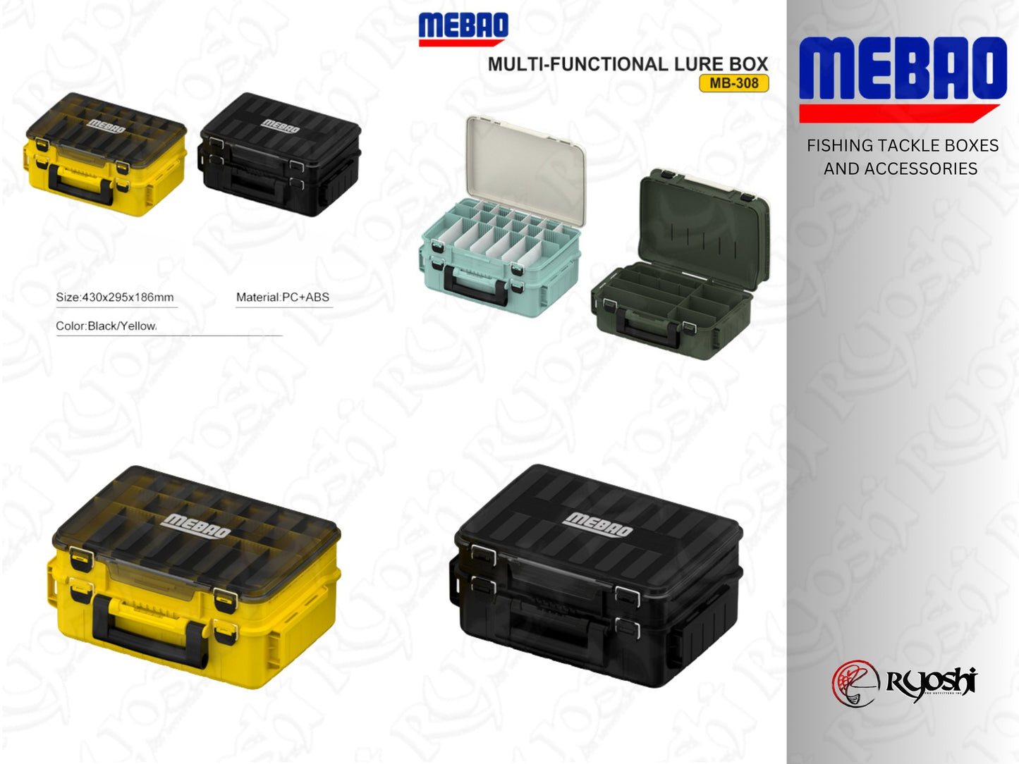 Mebao Multi-Functional Tackle Box 2 Double Layer (MB-308)