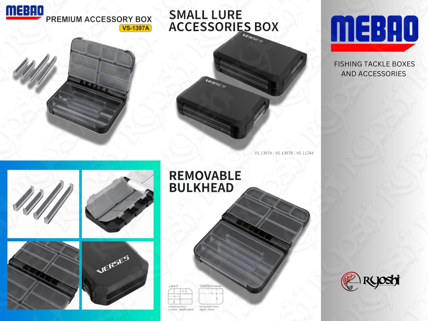Mebao Foldable Premium Accessory Box Black (VS-1397A)
