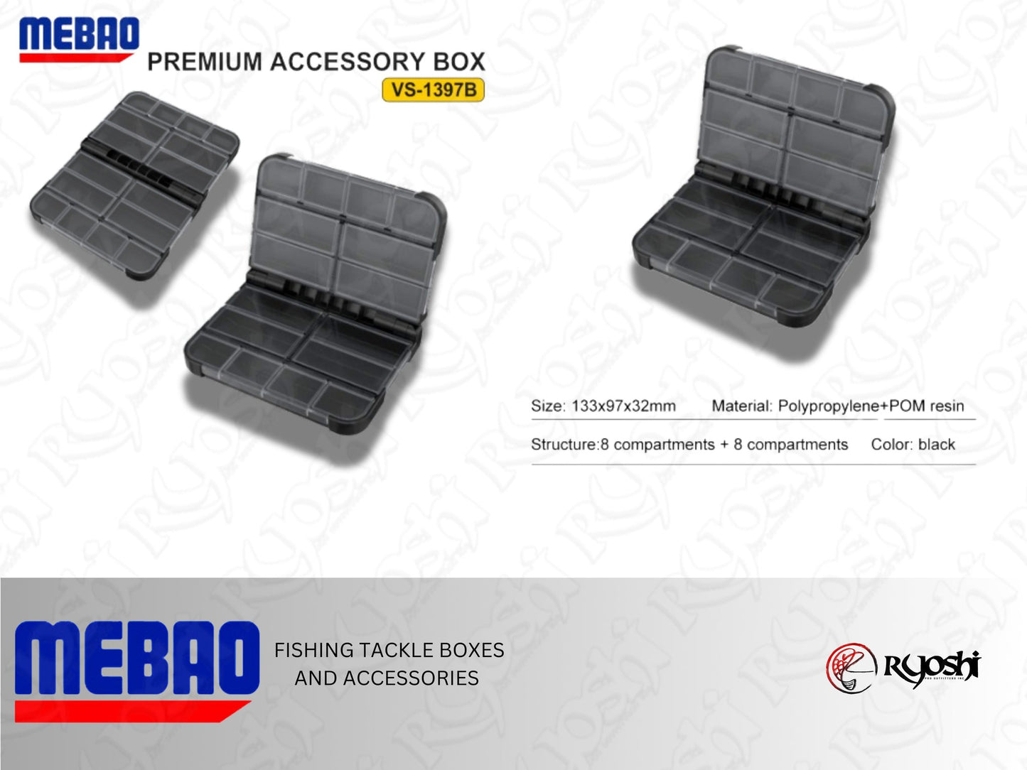Mebao Foldable Premium Accessory Box Black (VS-1397B)