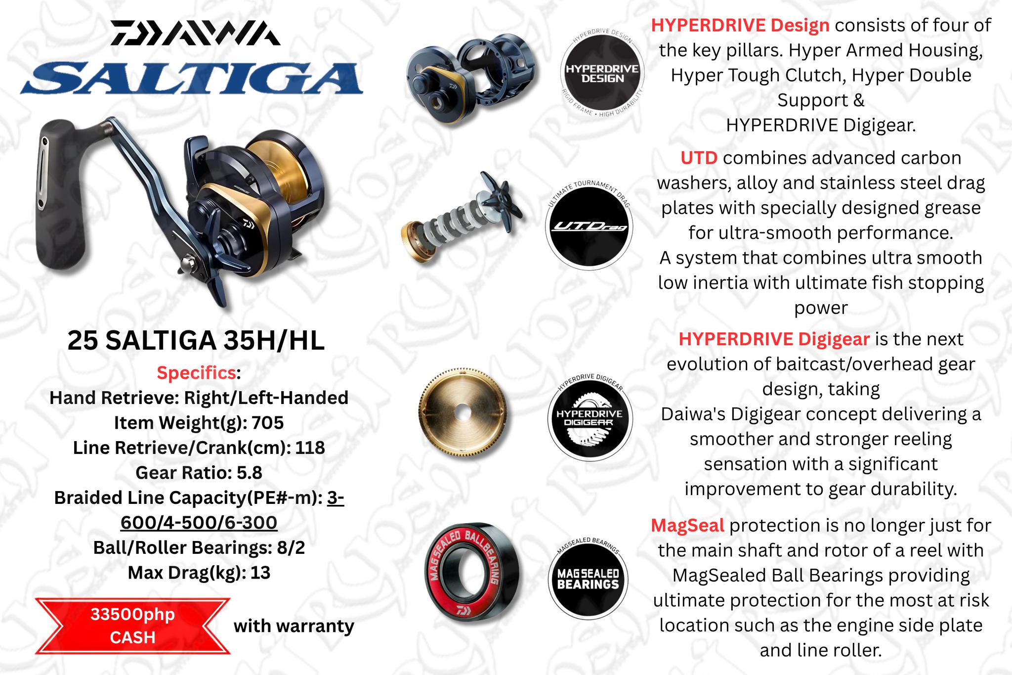 daiwa saltist 35 hyperspeed Daiwa 25 Saltiga 35H/HL (7/25) – Ryoshipro