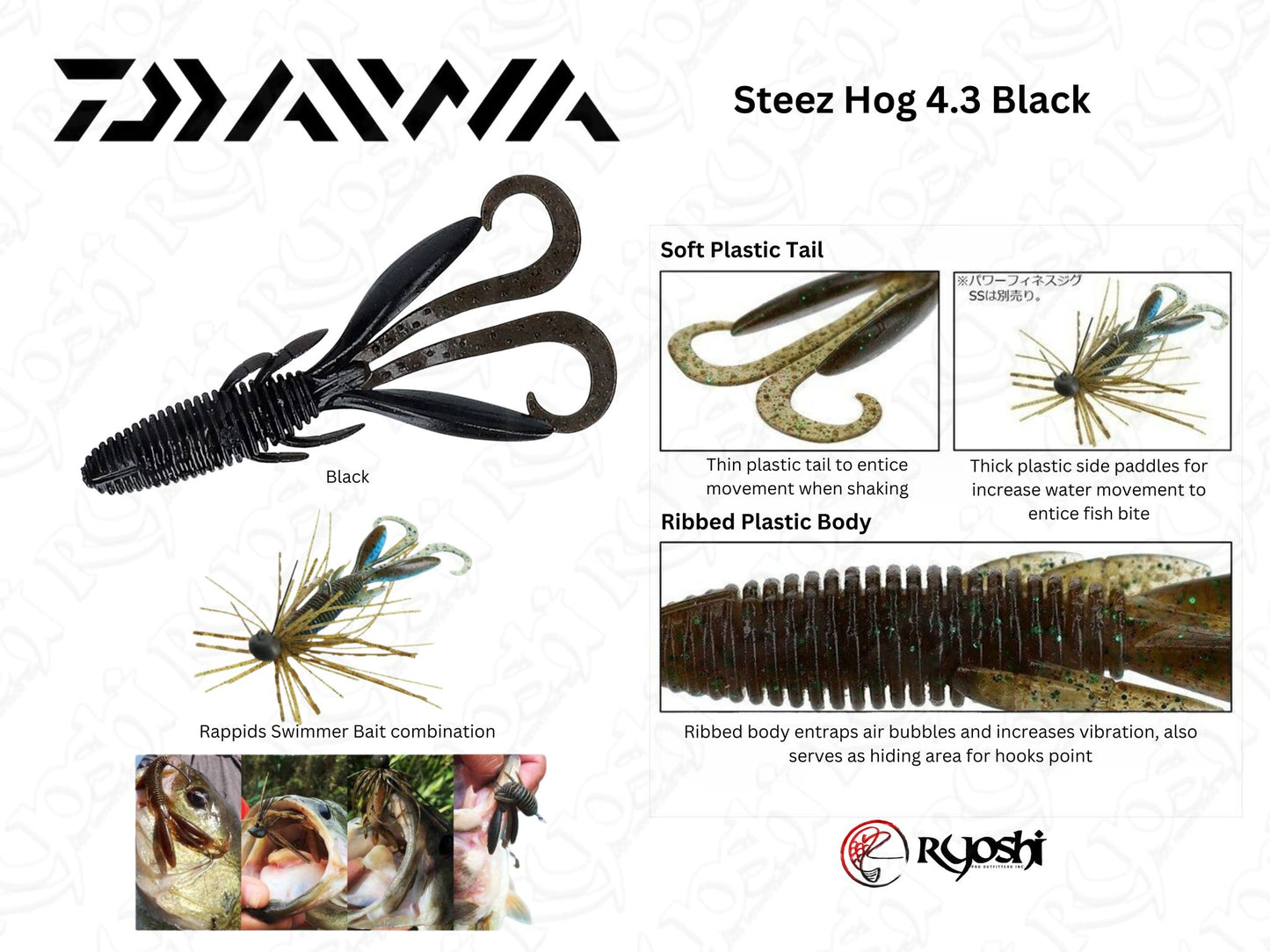 Daiwa Steez Hog 4.3 Black