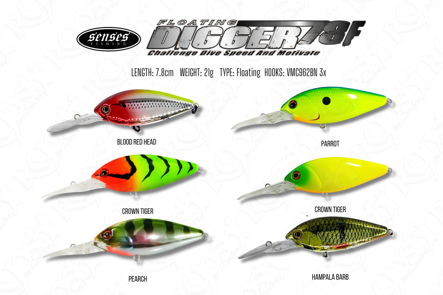 Senses Digger 78mm Floating Lure