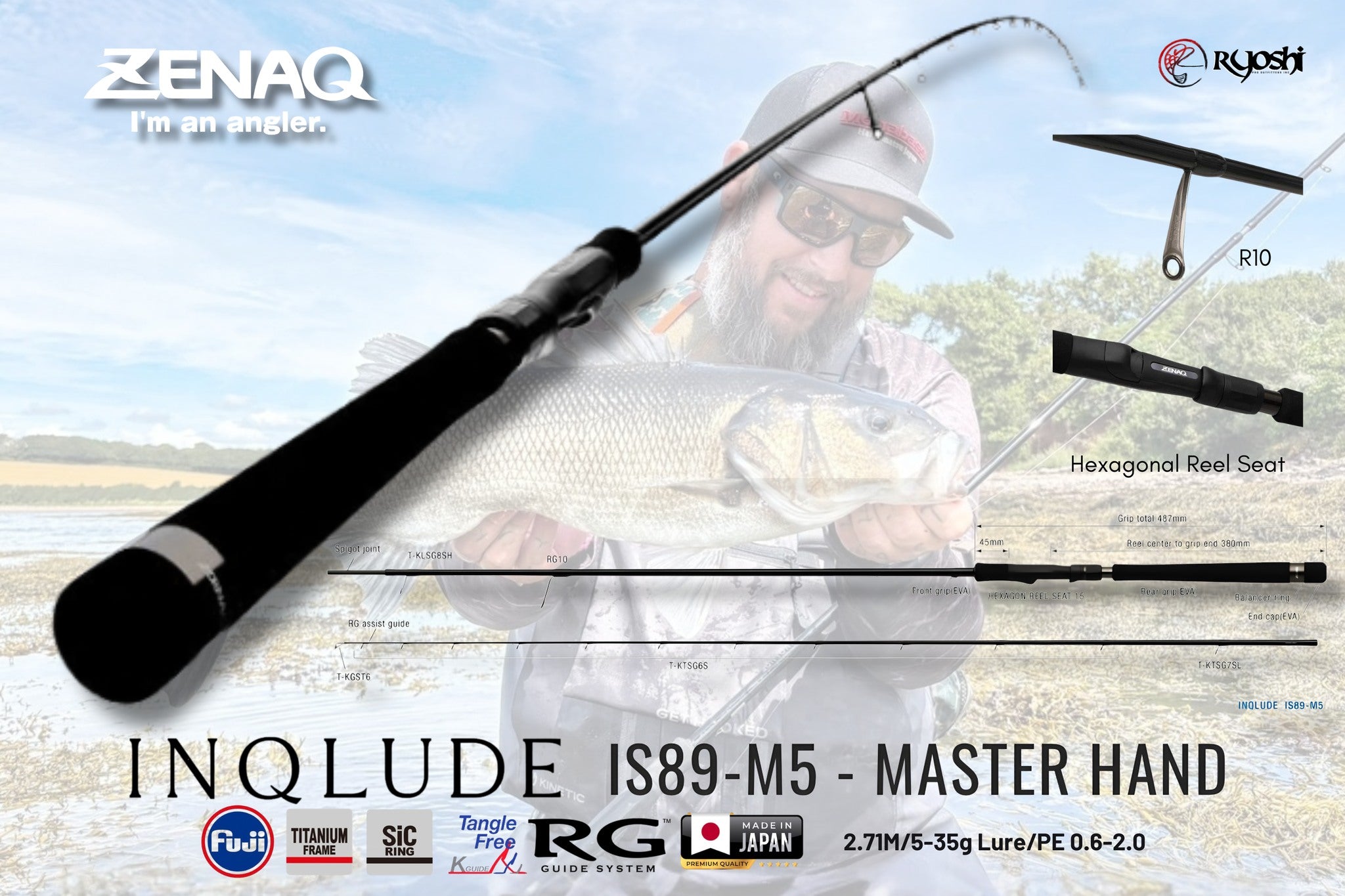 Zenaq Inqlude IS89-M5 Master Hand Casting Rod – Ryoshipro