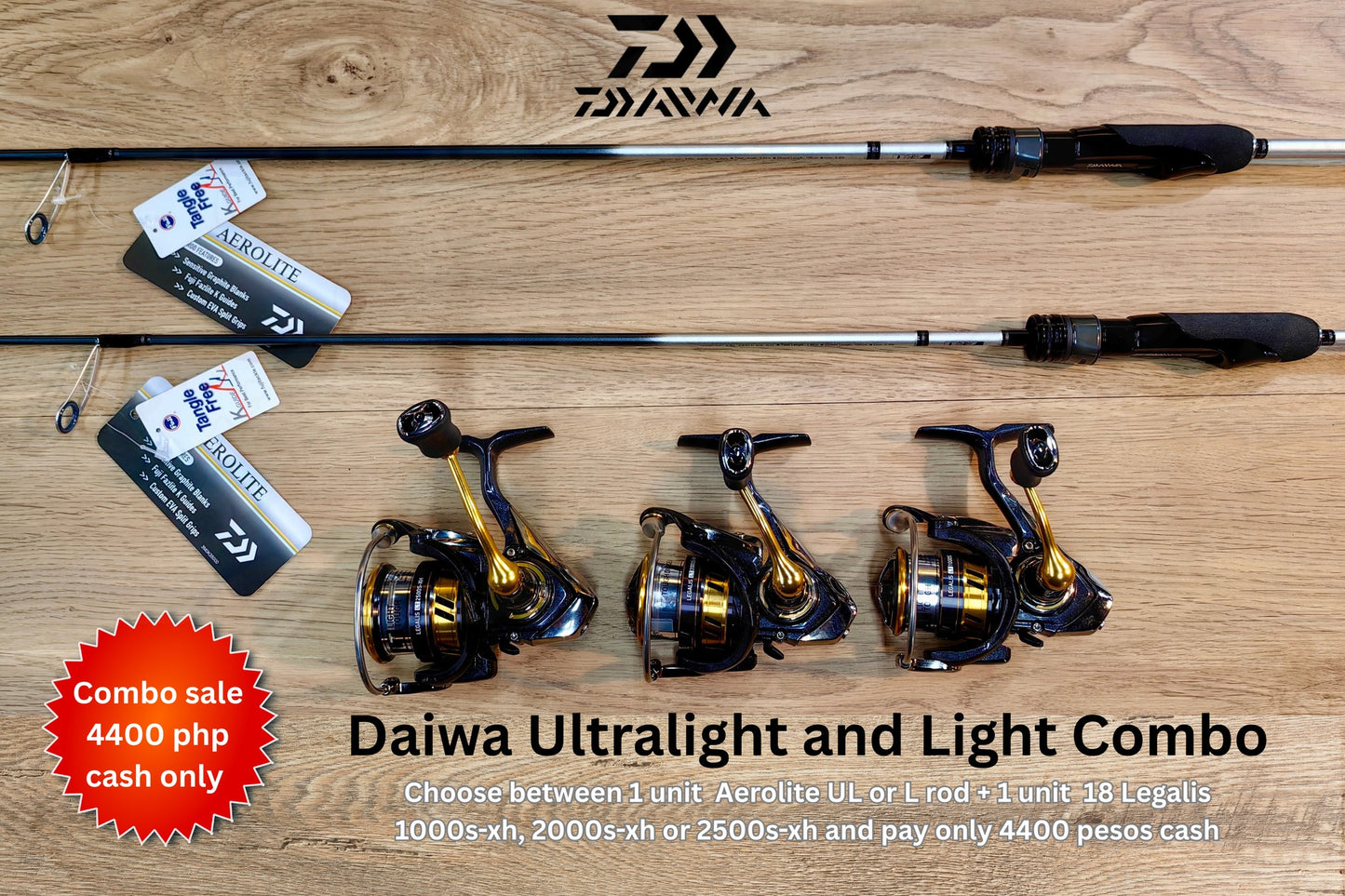 Daiwa Aerolite and Legais Combo