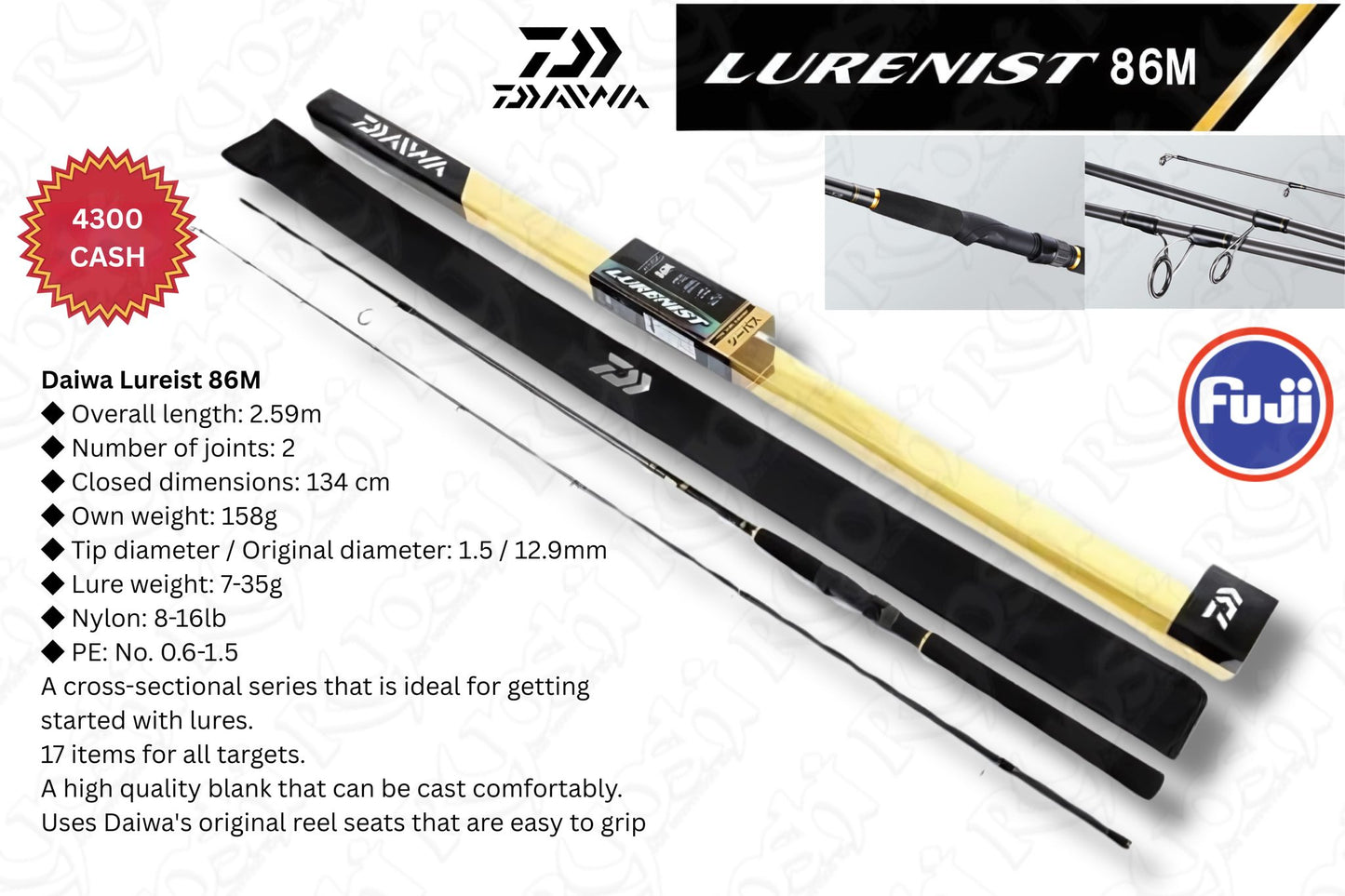 Daiwa lurenist 86M (04/25)
