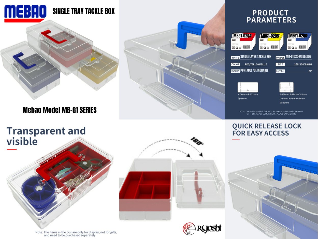 Mebao Single Tray tackle Box MB-G1