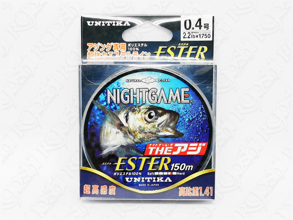 Unitika Polyester Night Game 150m 2lbs (clear)
