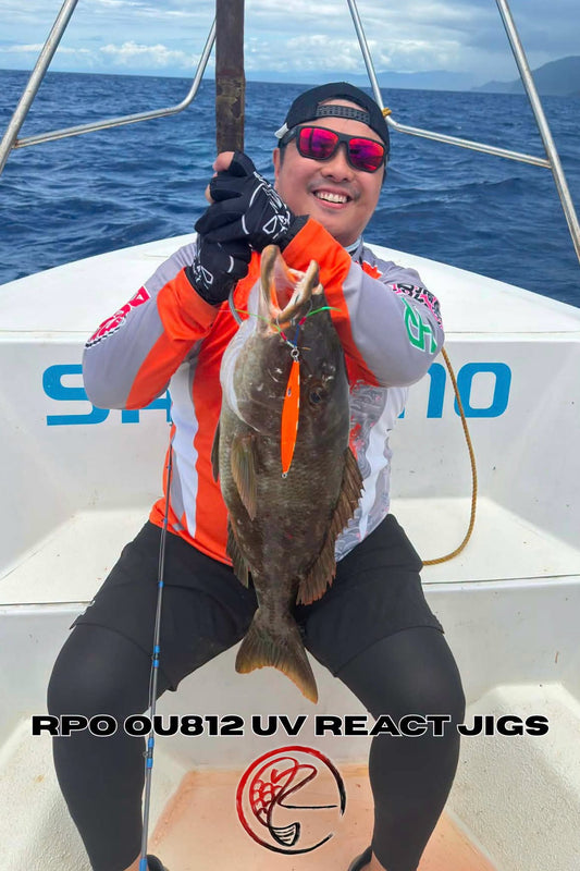 A 5kg long nosed emperor caught by Team Ryoshi Angler Ivan Go using RPO OU812 uv react jigs with Trident 4/0 Assist hooks. Congrats sir Ivan!!! - Ryoshi Pro Outfitters