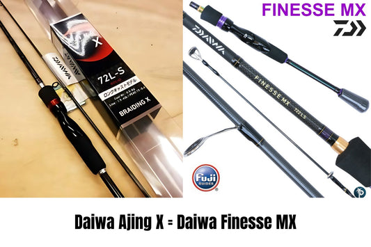 Did you know that the Rod blanks used on Daiwa Finesse MX rod is Exactly the same as with the JDM Ajing X rod!!! - Ryoshi Pro Outfitters