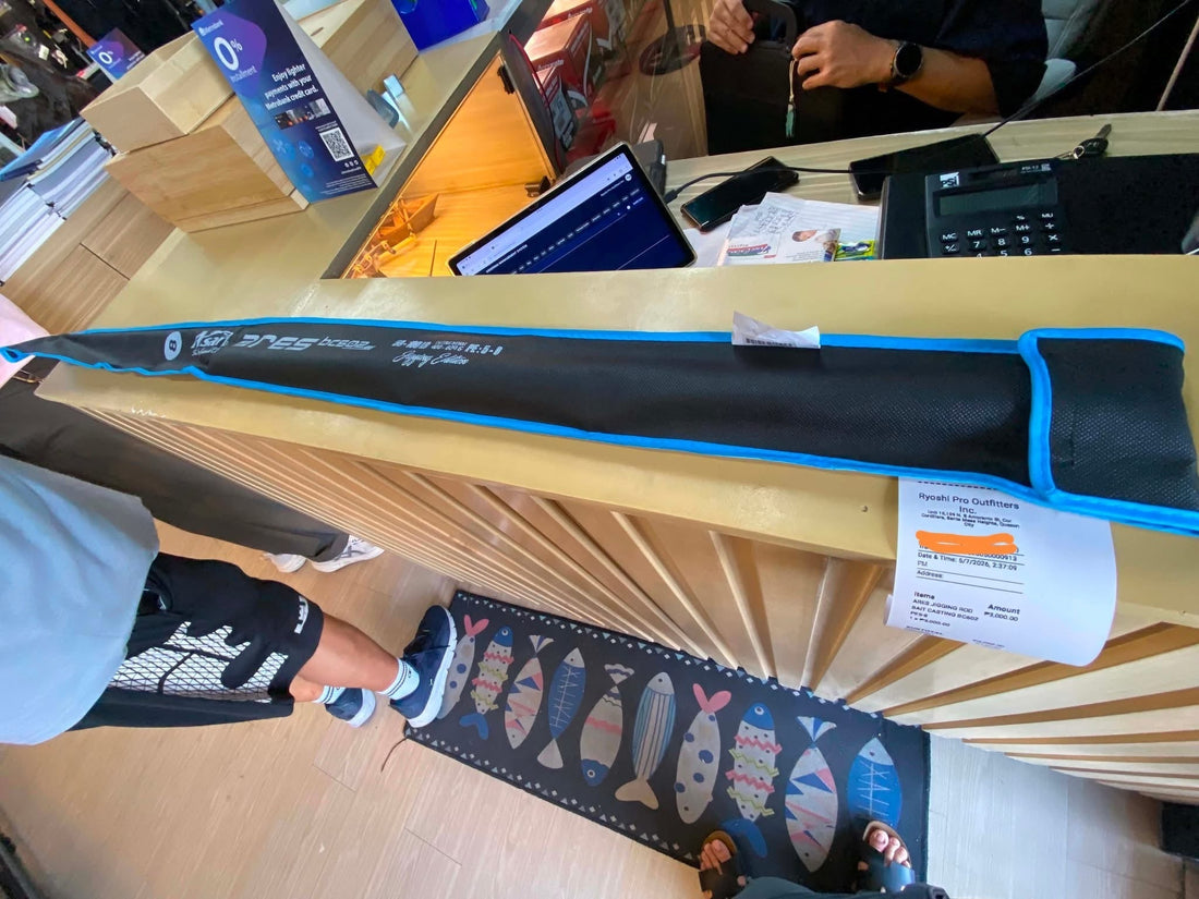 Cheap but good! Ares jigging rod 400-600 jig weight for this customers next jigging trip!!! -Ryoshi Pro Outfitters