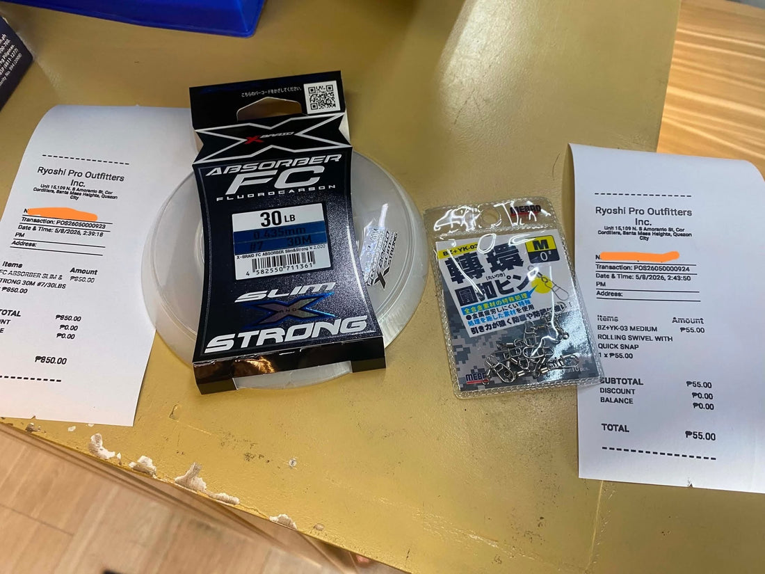 Jigs, terminal tackle and accessories for the customers weekend getaway, thanks for the support!!! -Ryoshi Pro Outfitters