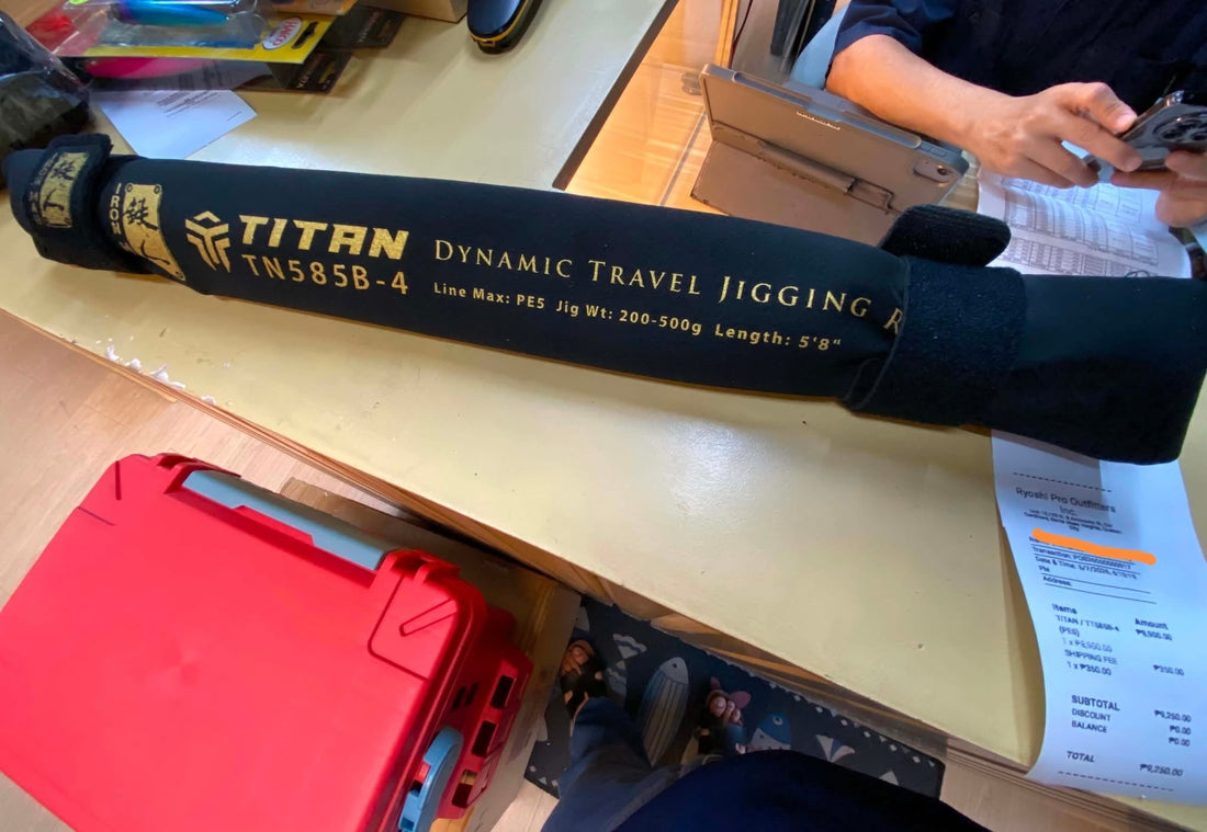 Ironman Titan Dynamic Jigging Rod, a multi section jigging specific rod that feels like a one pc rod during jigging, a customer choice for his next jigging sesaions, Thanks for the support. - Ryoshi Pro Outfitters