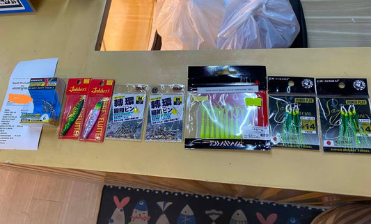 Casting terminal tackles and lure rods by various customers, there are no little or small purchases for us, everyone and everything no matter how small is important to us. - Ryoshi Pro Outfitters