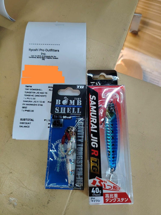 Thanks for the support! Tungsten jigs for faster sinking jigs given the same weight. Wednesday grind!! - Ryoshi Pro Outfitters