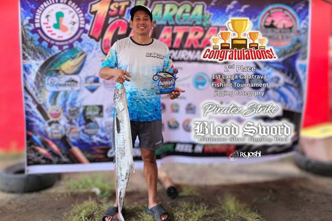 Congratulations to sir Jbong Jarabe of team habagat for getting 2nd place on the recently concluded 1st larga Calatrava Fishing Tournament Jigging Category - Ryoshi Pro Outfitters