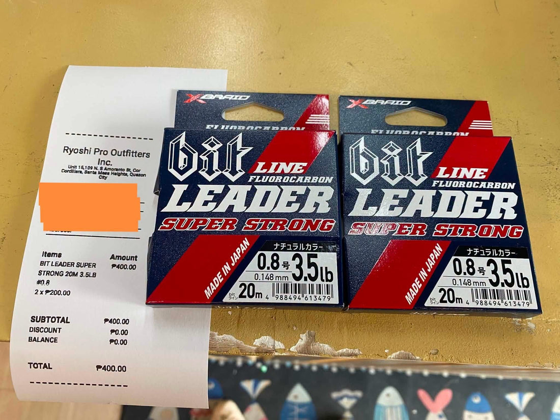 Thursday grind!!! X-braid bit leader, your super strong 100% fc leader from japan packed for only 20m for value and easy carry for 1 trip!!! Thanks for the support!! - Ryoshi Pro Outfitters