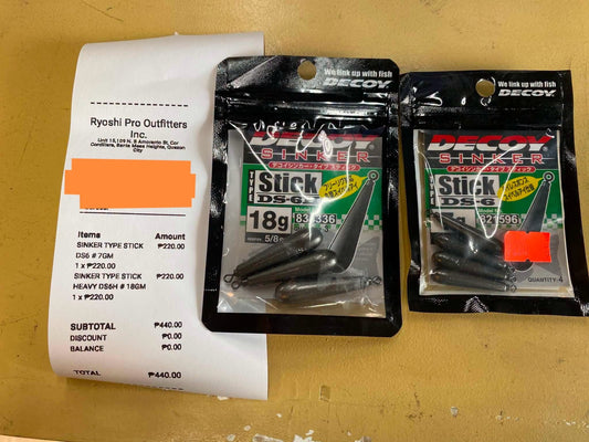 Monday grind!!! Decoy stick sinker for bass fishing drop shot finesse rig. - Ryoshi Pro Outfitters