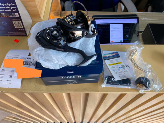 BG sw 14000 h, most gear size used for popping needs. Thanks for the continued patronage. Monday grind!!!! - Ryoshi Pro Outfitters