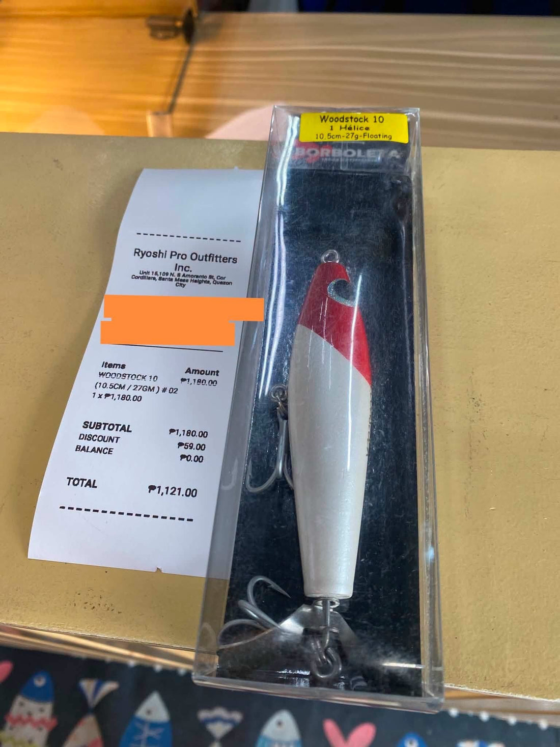 Thursday grid!!! Borboleta woodstock for toman lures!! Very effective super explosive, thanks for the purchase we appriciate your support. - Ryoshi Pro Outfitters
