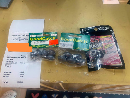 Thursday grind!!! Sinkers for the reef fishes nait and wait style. Thanks for the purchase. - Ryoshi Pro Outfitters