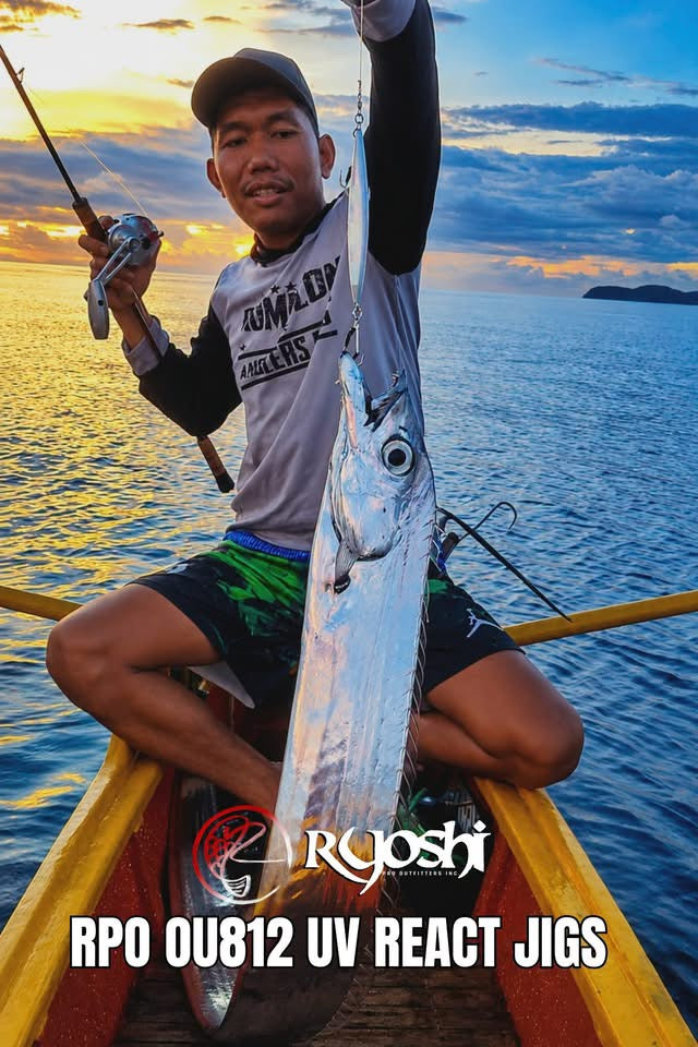 A big silver scabbard landed by angler Sanvic Tiaga using RPO OU812 uv react finish with Decoy Pike Type R 3/0 hooks, congrats sir Sanvic!!! -Ryoshi Pro Outfitters