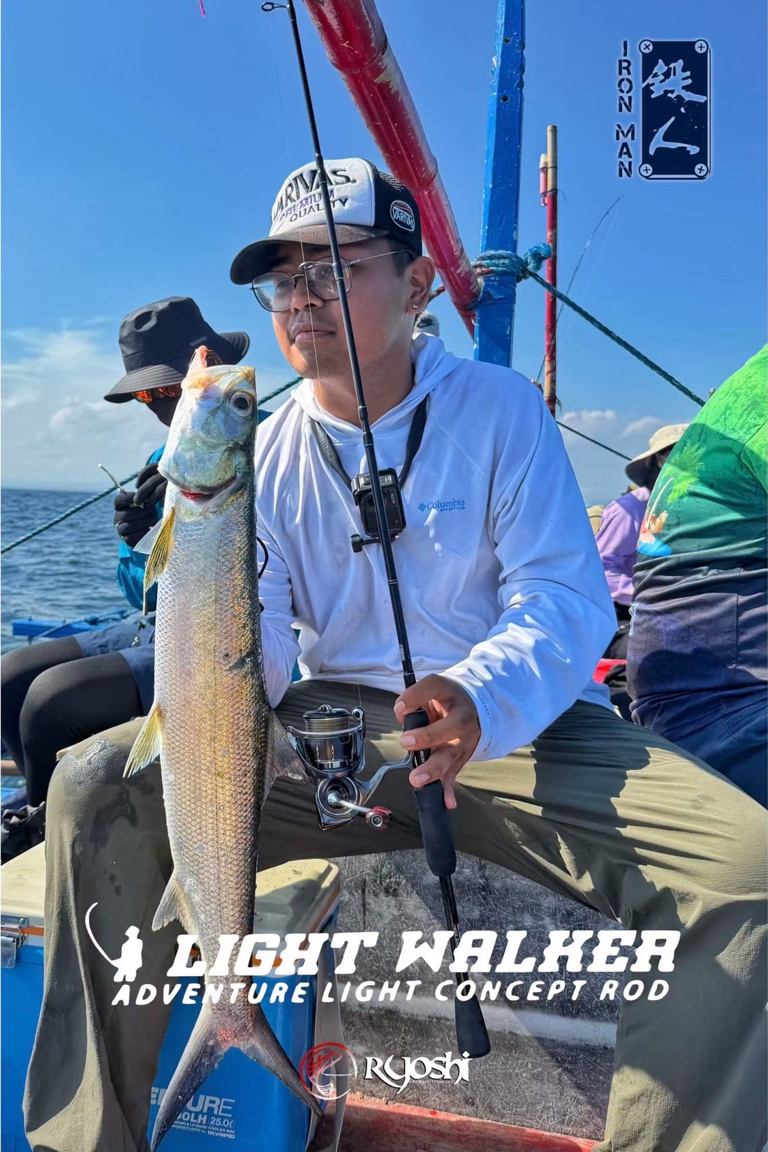 Angler Bosai using ironman light walker travel rod to land this beautiful nice size thread fin salmon. Congrats sir Bosai!! - Ryoshi Pro Outfitters