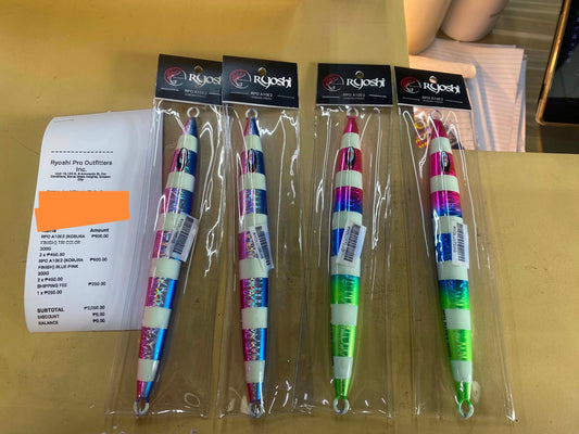RPO A10E2 jigs are becoming staple jigs for trevallies snappers and aj, sliding and fluttering movements are qualities that fish cant resist, thanks for the support!!!! - Ryoshi Pro Outfitters