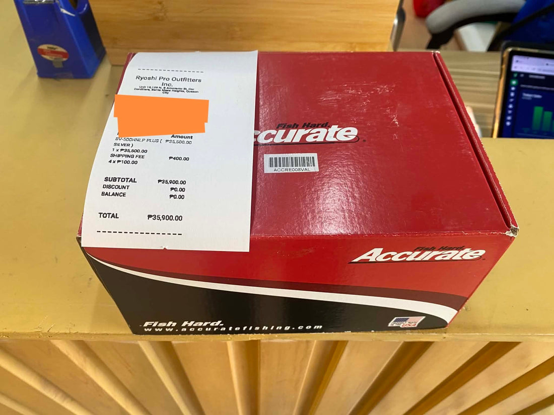 Customers choice!!! Accurate valiant plus, a bit wider than the normal narrow spool bv 500 to increase line capacity but just enough width that its still easy to thumb the line when reeling in.  - Ryoshi Pro Outfitters