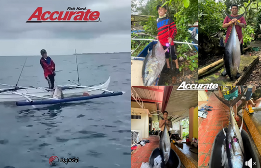 A huge congratulations to angler Geo Galleros Requiron for landing this huge Yellow Fin Tuna weighing 53kg during his recent jigging session in southern Philippines. - Ryoshi Pro Outfitters