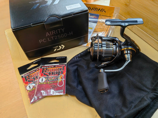 Morning grind!! Daiwa Airity for our new customers light casting adventures, thanks for the support!! - Ryoshi Pro Outfitters