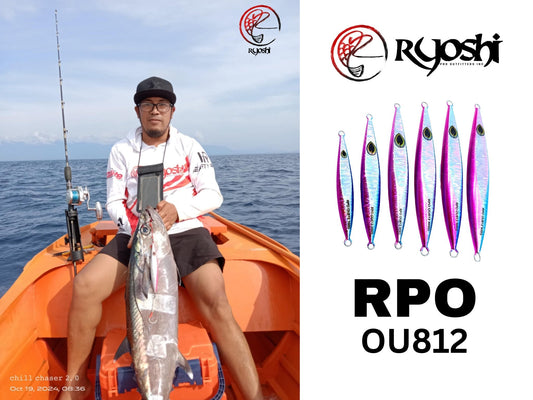 Angler lure maker aqeelah scoring a huge dogtooth tuna using Ryoshi Pro Outfitters original design OU812 jig, - Ryoshi Pro Outfitters