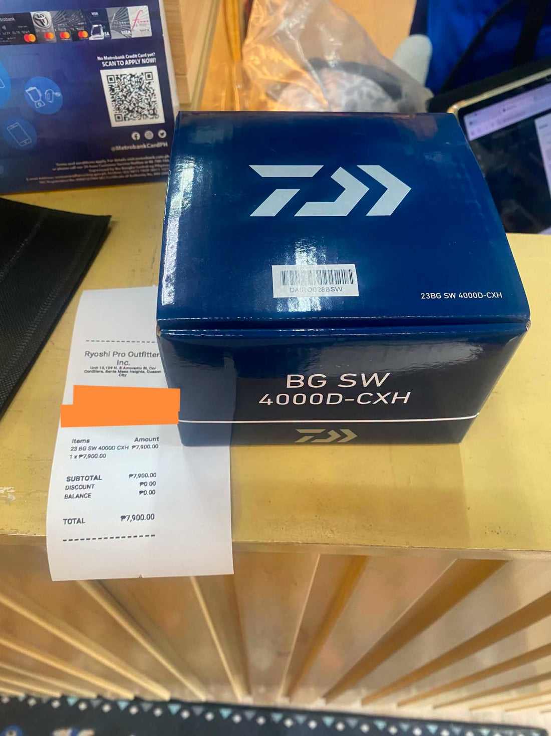 Bg Sw 4000-cxh is this customers choice for his casting game!! Thanks for the continued support!!! Thursday grind!!! - Ryoshi Pro Outfitters