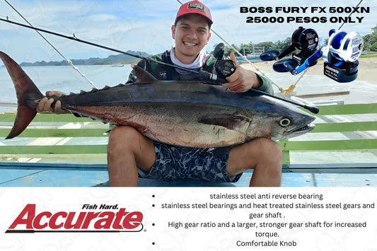 Accurate Boss Fury Reels (Lever Drag / Single Drag System) If you want a very good reel without paying too much, look no further. - Ryoshi Pro Outfitters