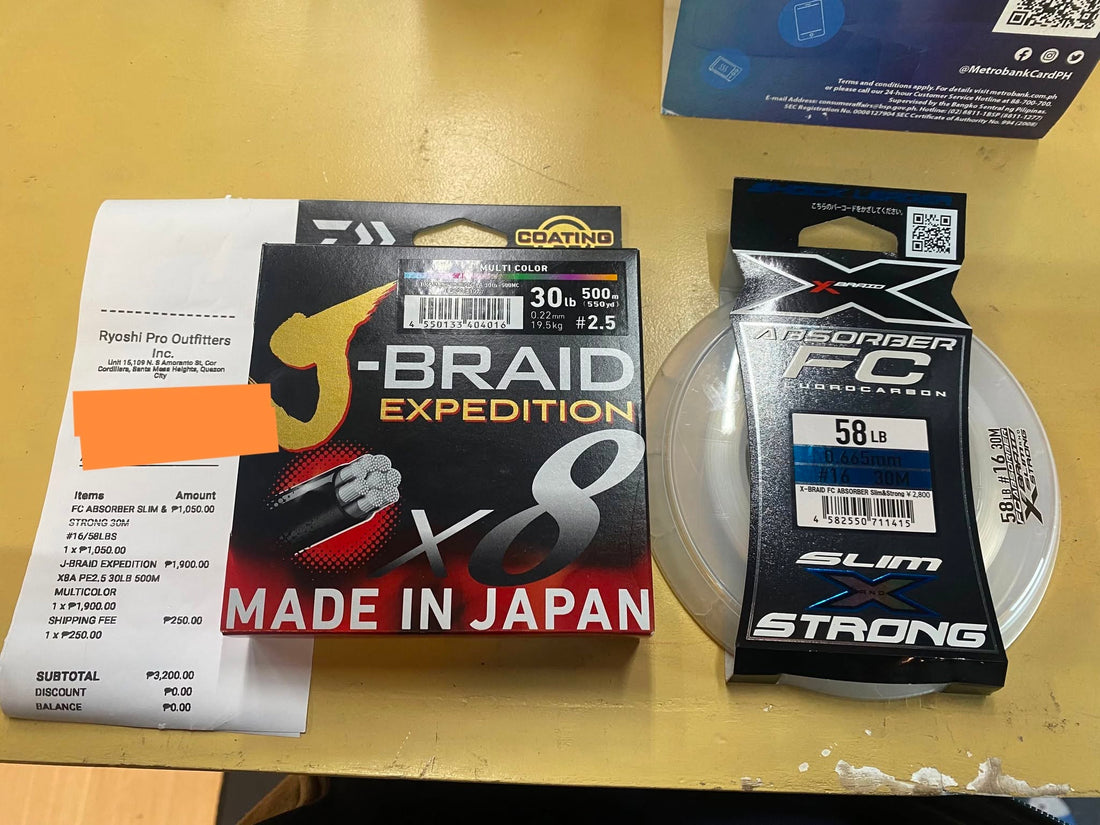 Friday grind!!! Daiwa expedition braid ang xbraid ygk fc absorber leader line!!!  - Ryoshi Pro Outfitters