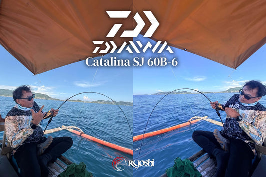 Angler Bing Galang, a Daiwa Catalina SJ rod user, fighting a huge fish and was very much amazed of how the Daiwa Catalina SJ rod can carry the load - Ryoshi Pro Outfitters