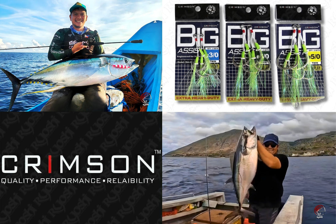 Crimson BIG ASSIST HOOKS quality affordable assist hooks, value for money, proven to catch BIG fishes, tested by Top Jigging players Tejz Ligan and KOLEGA PH!!!! - Ryoshi Pro Outfitters