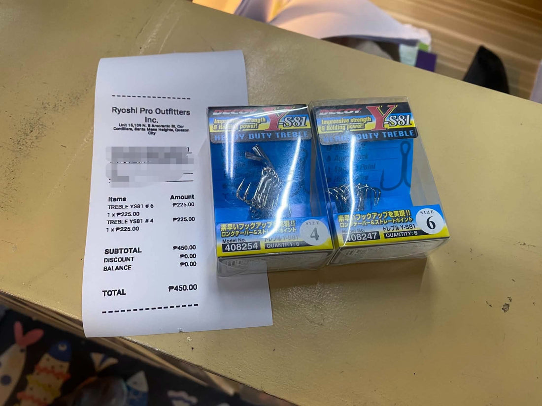 Friday grind, Decoy ys-81 Heavy duty treble hook is this customers choice for his light gaming hooks.  - Ryoshi Pro Outfitters